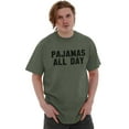 thumbnail image 1 of Pajamas All Day Slacker Lazy Men's Graphic T Shirt Tees Brisco Brands S, 1 of 6