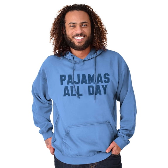 Pajamas All Day Slacker Lazy Unisex Plus Fleece Graphic Hoodie Brisco Brands 5X