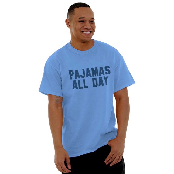 Pajamas All Day Slacker Lazy Unisex Plus Size Graphic Tee Brisco Brands 5X