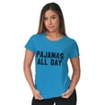 thumbnail image 1 of Pajamas All Day Slacker Lazy Womens Slim Fit Graphic Tee Brisco Brands L, 1 of 4