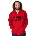 thumbnail image 1 of Pajamas All Day Slacker Lazy Zip Up Hoodie Men's Women's Brisco Brands L, 1 of 6