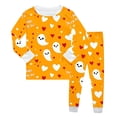 thumbnail image 1 of Pajamas Boys Kids Halloween Pajamas Cute Pumpkin Print Long Sleeve Crewneck Top Comfy Toddler 3T Boy Pajamas, 1 of 4