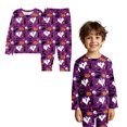 thumbnail image 1 of Pajamas Boys Kids Halloween Pajamas Pumpkin Ghost Print Long Sleeve Crewneck Tops Soft Kids Pajamas Girls 5-6 Years, 1 of 5