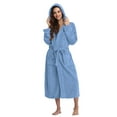 thumbnail image 1 of Pajamas For Women Hooded Bathrobe Lightweight Soft Plush Long Flannel Sleepwear Hooded Bathrobe Plush Long Robe Womens Sleepwear, 1 of 8