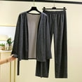 thumbnail image 1 of Pajamas For Women Set Flannel Hooded -Fleece Winter Soft Warm Womens Pajama Sets,Dark Gray,2XL, 1 of 1