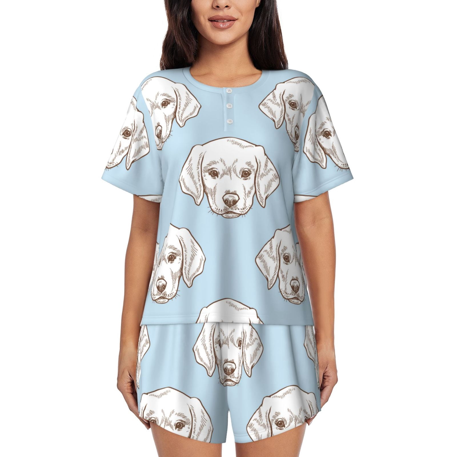 Pajamas For Women Set, Labrador Retriever Dog No.1012 Pj Lounge Sets ...