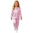 thumbnail image 1 of Pajama Set for Girls Valentines Day Pjs Long Sleeve Bow Button Down Sleepwear Pajamas 6-7 Years Girls, 1 of 4