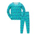 thumbnail image 1 of Pajamas for Kids Toddler Kids Baby Boys Girls Pajamas Long-Sleeve Long Pants Snug-Fit Cotton Pajama Set Cartoon Cute Fashion Personality Print Long Sleeve Top Trousers Outfits Set, 1 of 6