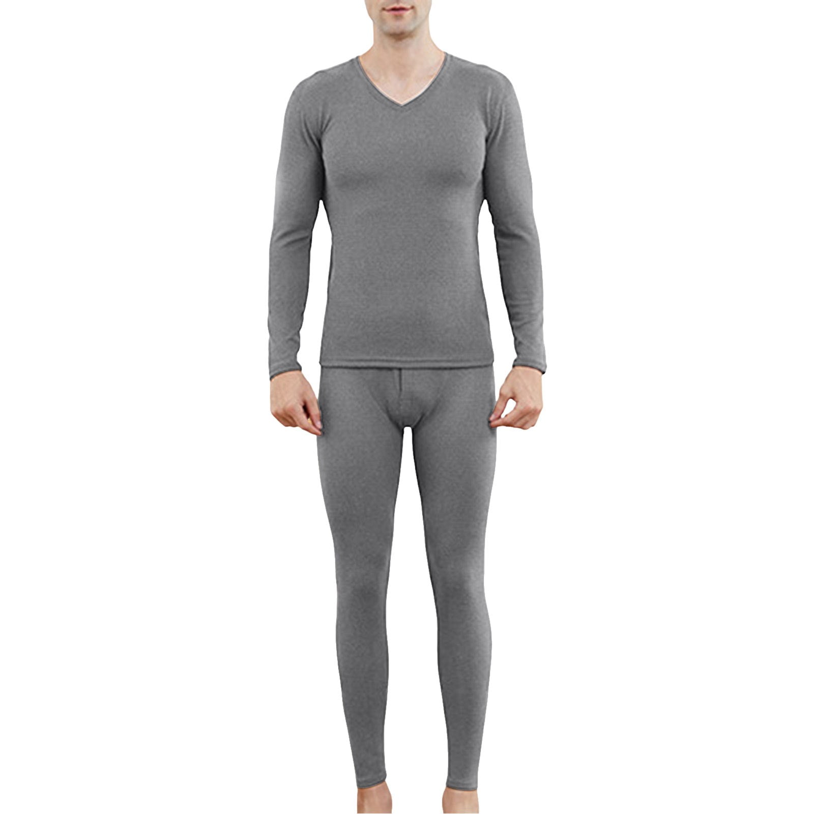 Vnihaq Mens Plush Zipper Pajama Set Warm Winter Fleece