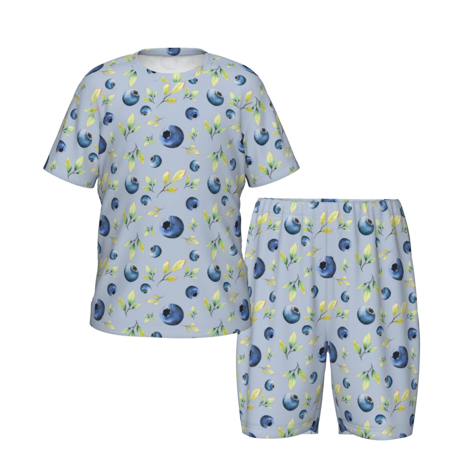 Kid's Summer Bouquet Long Sleeve Pajamas - Pink/Blue/Multi