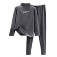 thumbnail image 1 of ibuvkizy Pajamas Set for Women Plus Size Women's Pajamas Sets,Women's Warm Underwear Women's Plush and Thickened Clothes Pants Underwear and Bottoming Set,Summer Loungewear Set,Womens Fashion Gifts, 1 of 5