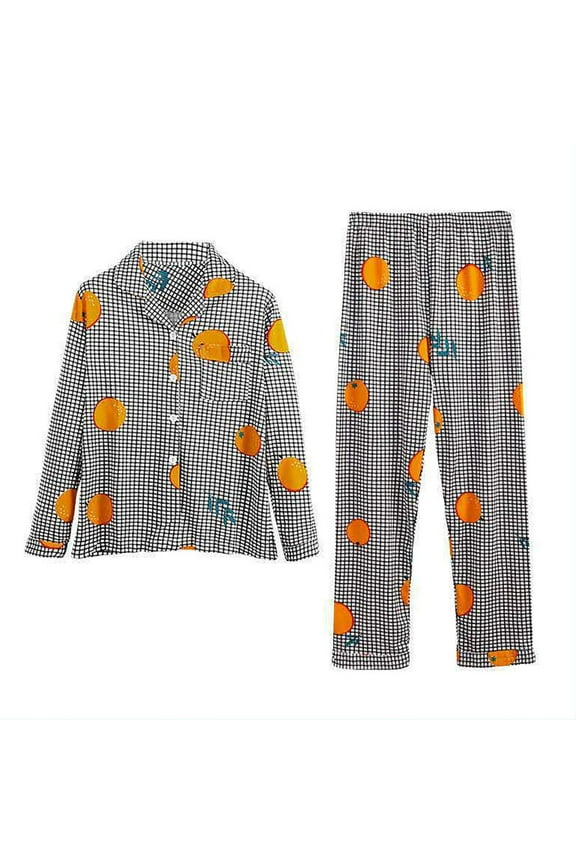 Pajamas Women Autumn And Winter Long Sleeve Lapel Vest Suit Trousers Plus Size Home Service, Matching Family Christmas Pajamas for Photo Shoots, Silk Satin Pajama Sets with Adjustable Waist