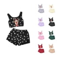 thumbnail image 1 of Pajamas for Women – Bridal Lace Sleepwear Set Women's Christmas Printing Two Piece Set Tank Top And Shorts Comfortable Sleepwear And Loungewear Outfit, 1 of 4