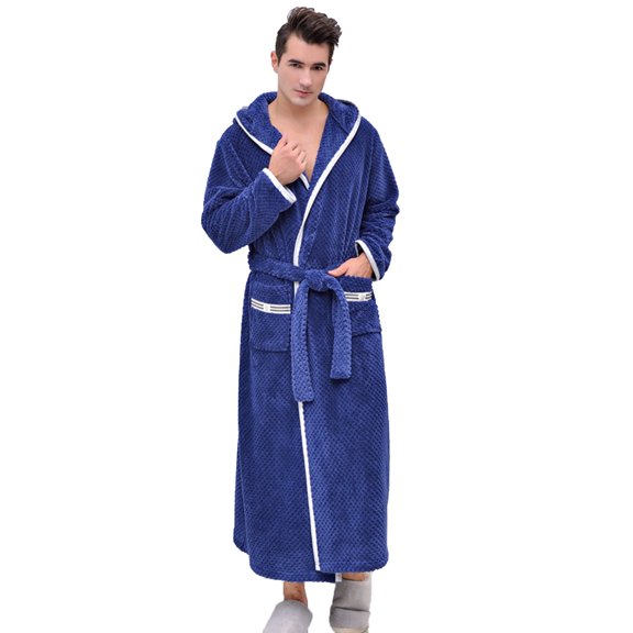 Women Men's Bathrobes, Bathrobes For Women With Hood Long Robes Pajamas Nightgowns Dressing Gown Lightweight Soft Plush Warm Bathrobe Shower Winter Robes Sleepwear