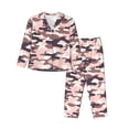 thumbnail image 1 of Pajamas for Women Set - Camouflage Pink Comfy Long Sleeve Button Up Pajama Sets for Women 2 Piece, Soft Sleepwear Nightwear Pjs Lounge Sets for Women with Pockets, 1 of 6