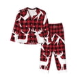 thumbnail image 1 of Pajamas for Women Set - Christmas Buffalo Plaid Comfy Long Sleeve Button Up Pajama Sets for Women 2 Piece, Soft Sleepwear Nightwear Pjs Lounge Sets for Women with Pockets, 1 of 6