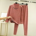 thumbnail image 1 of Pajamas for Women Set Cotton Winter,Women's Fuzzy Lounge Casual Pajamas Sets Long Sleeve Fleece Pullover and Pants Set 2 Piece Fluffy Loungewear Sleepwear, 1 of 6