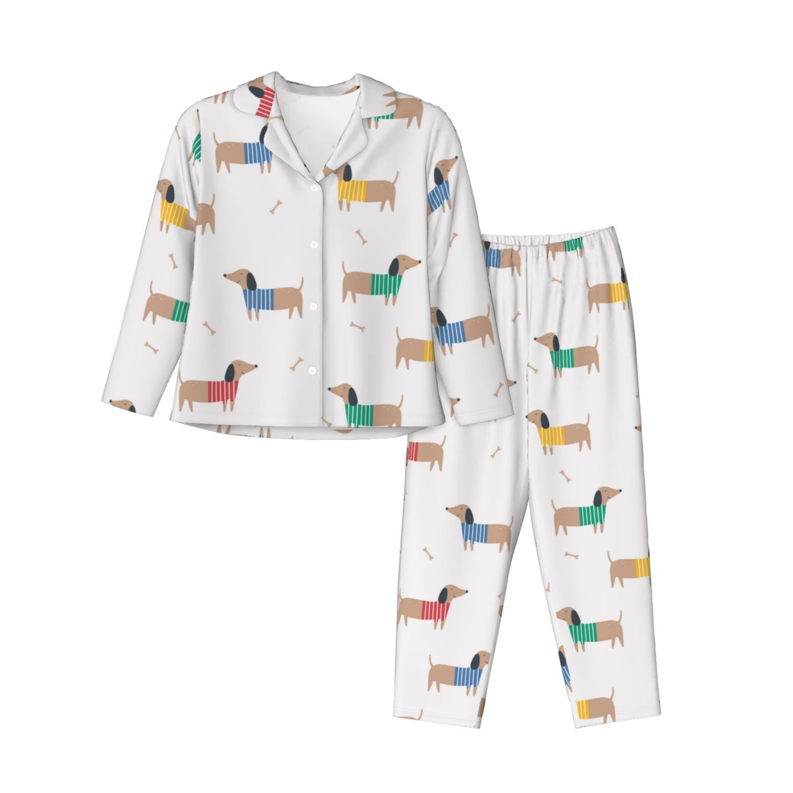 Wiener dog pajamas womens hotsell