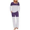 thumbnail image 1 of Pajamas Women Soft Pajama Set Women's Pajamas Ladies' Gradient Printed Casual Top Pants Pajama Set, 1 of 6
