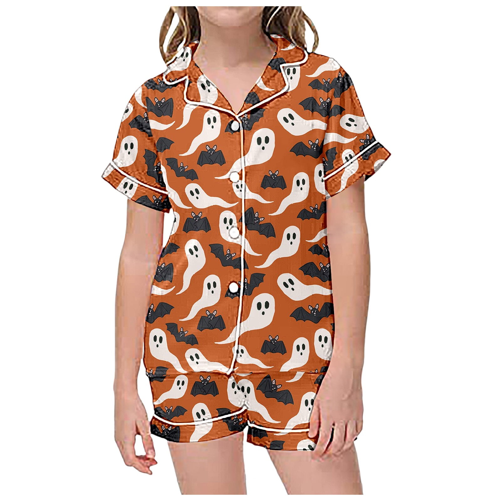Pajamas for Kids 2 Piece Pajamas Sets Graphic Print Short Sleeve Shirt