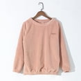 thumbnail image 1 of Pajamas for Women Long Sleeve Pullover Sweatshirt Pajamas Tops Thick Warm Fall Winter Loungewear Sleepwear, 1 of 5