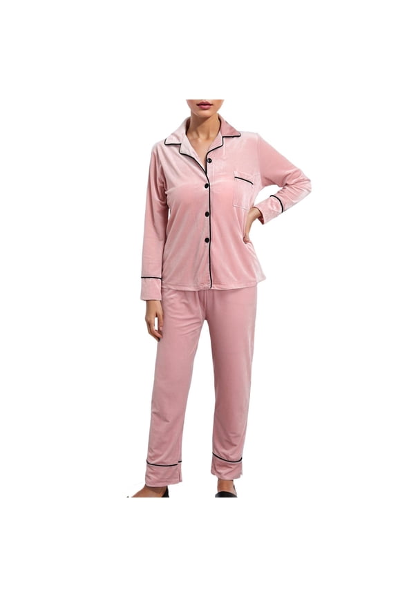 Pajamas for Women Plus Size Casual Womens Sleepwear Set Pink Sizes M-5XL