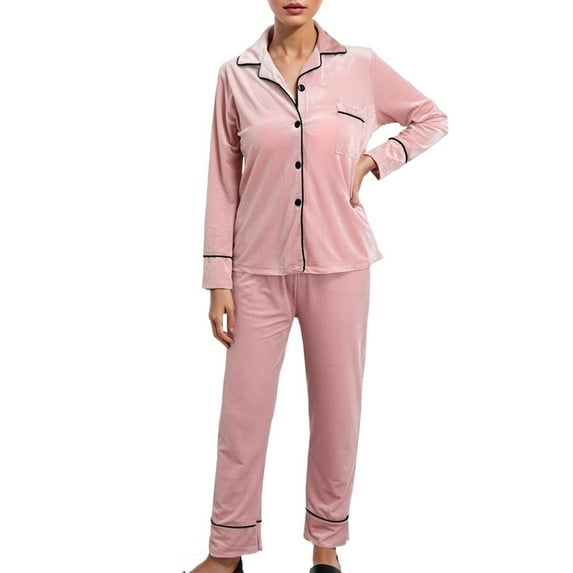 Pajamas for Women Plus Size Casual Womens Sleepwear Set Pink Sizes M-5XL