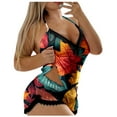 thumbnail image 1 of Pajamas for Women Set Casual Fashion Sexy Print Sleeveless Suspender Top Shorts Thanksgiving Lounge Sets Sleepwear Sky Blue L, 1 of 5