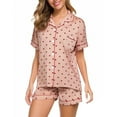 thumbnail image 1 of Pajamas for Women Set Short Sleeve Summer Lapel Shirt Plus Size Home Clothes Lounge Sets, 1 of 4