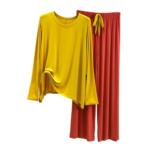 Pajamas for Women Set Soft Pjs Short Sleeve Crew Neck Sleepwear Womens Two Piece Outfits Comfy Pajamas for Women Set L