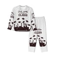 thumbnail image 1 of Pajamas for Women Sets, Congratulation New Class Lounge Sets Long Sleeve Button Down Night Shirts Sleepwear Pjs, 1 of 6