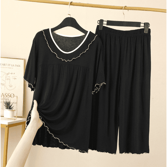 Pajamas for Women: Soft Short Sleeve and Pants Womens Pajama Sets, 2PC Lounge Sets for Women