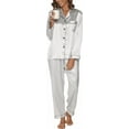 thumbnail image 1 of Pajamas for Women: Syphoria Womens Pajamas, Two-Piece Long Sleeve with Long Pajama Pant Set Button Down Lounge Sets for Women, 1 of 6
