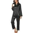 thumbnail image 1 of Pajamas for Women: Syphoria Womens Pajamas, Two-Piece Long Sleeve with Long Pajama Pant Set Button Down Lounge Sets for Women, 1 of 6