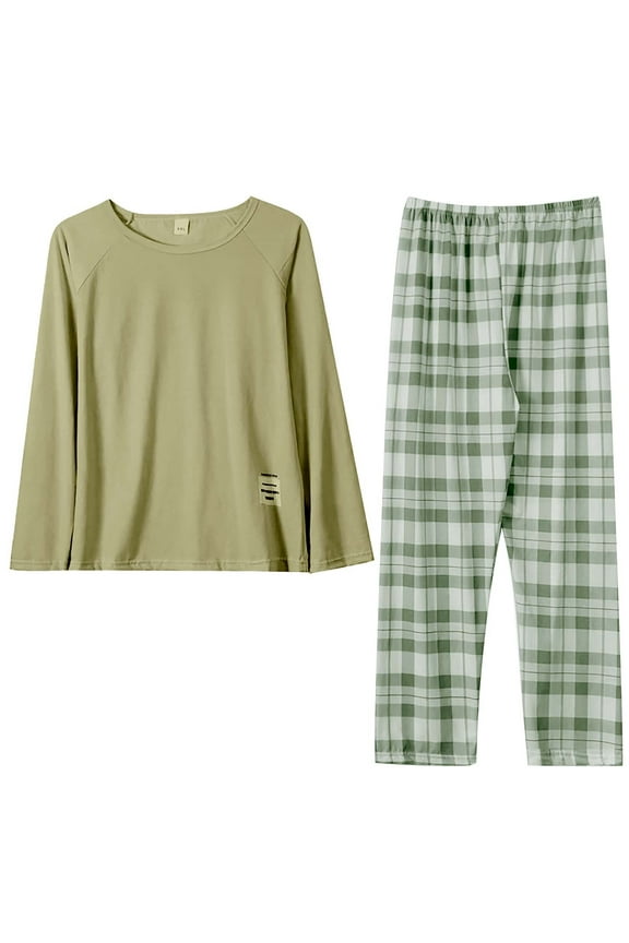 Pajamas for women set Polyester,Spandex M 1 Piece Green Lightweight Summer Pajamas and Fall pajamas