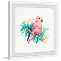 Pajaro Rosado Framed Painting Print
