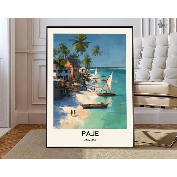 Paje Zanzibar Poster Unframed Paper Print