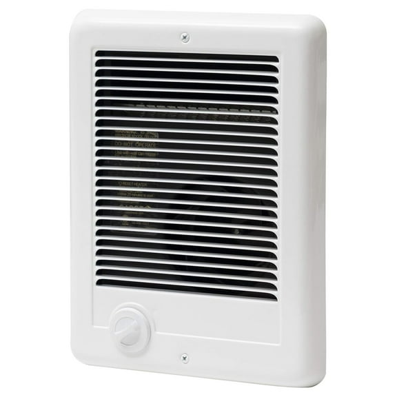 -Pak Electric Wall Heater Complete Unit with Thermostat (Model: CSC101TW, Part: 67508), 3412 BTU, 120 Volt, 1000 Watt, White