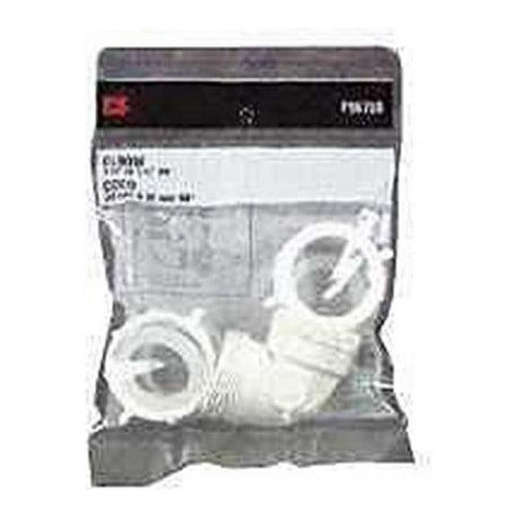 Pak PP20555 1.5 in. 90 Degree Sink Drain Elbow - White - 1-1/2 in.