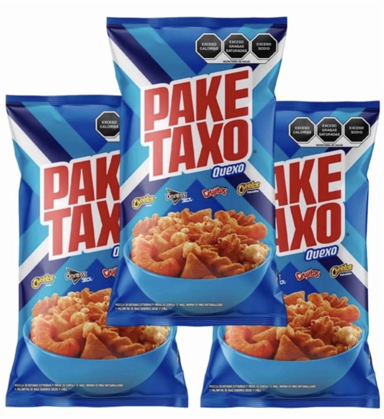 Paketaxo Quexo BIG 215g Pack of 3 papas snack Mexican chips