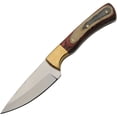 thumbnail image 1 of Pakistan 203480 4.5" Stainless Blade Wood Handle Fixed Knife, 1 of 5