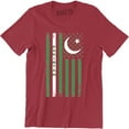 thumbnail image 1 of Pakistan American Flag US Pride Citizen Patriotic Men's T-Shirt, 1 of 4