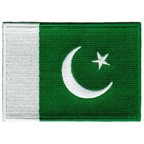 Pakistan Flag Embroidered Iron-on Patch
