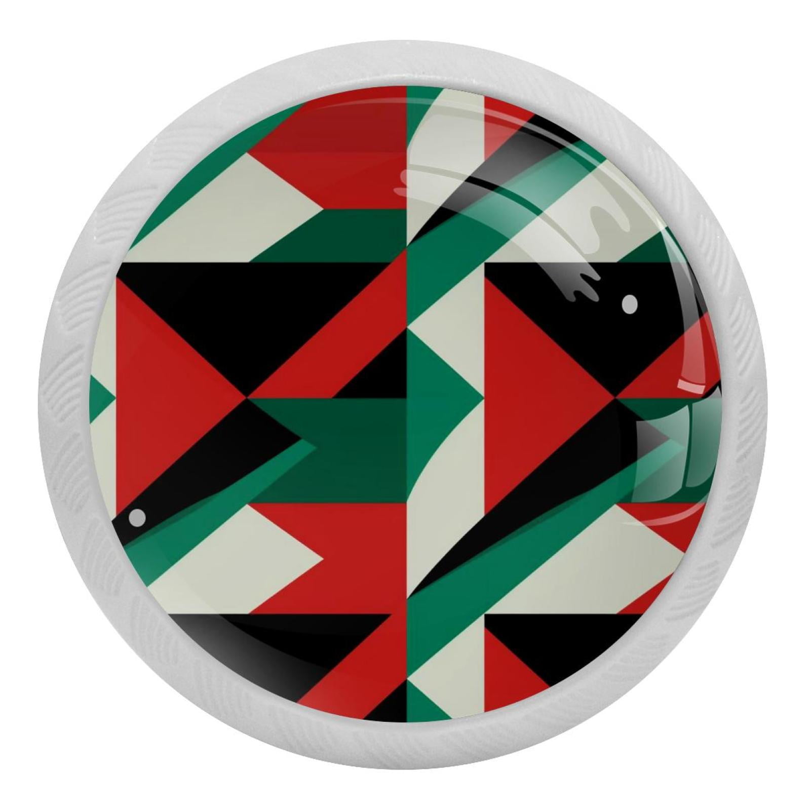 Pakistan Fluorescent Drawer Pulls Round 4Pack with GlowintheDark