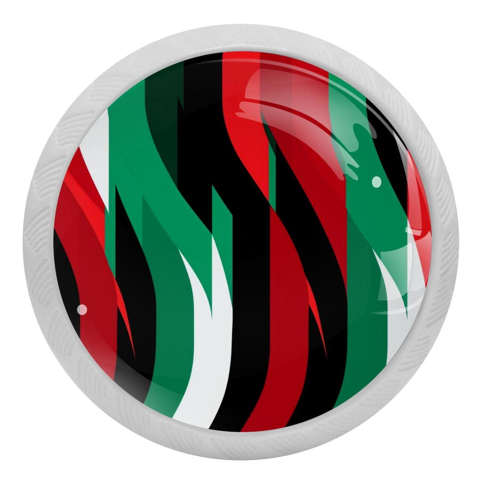 Pakistan Fluorescent Drawer Pulls with Screws Round 4Pack Glowin