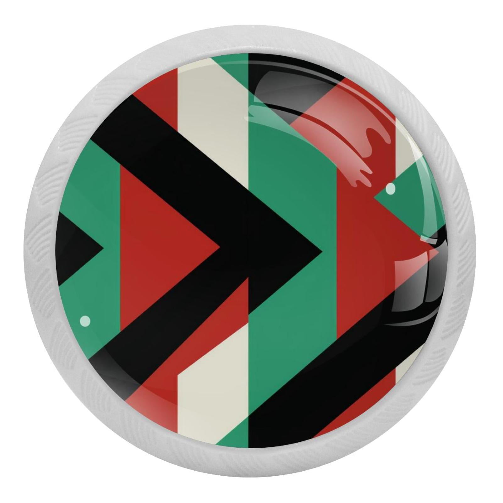 Pakistan Fluorescent Drawer Pulls with Screws Round 4Pack, Glowin