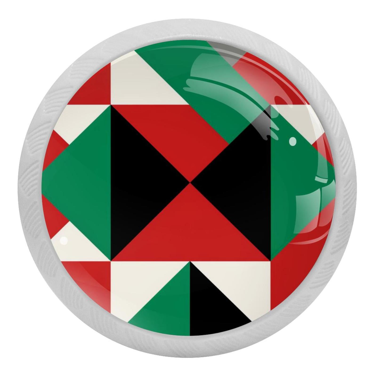 Pakistan Fluorescent Drawer Pulls with Screws Round 4Pack Glowin