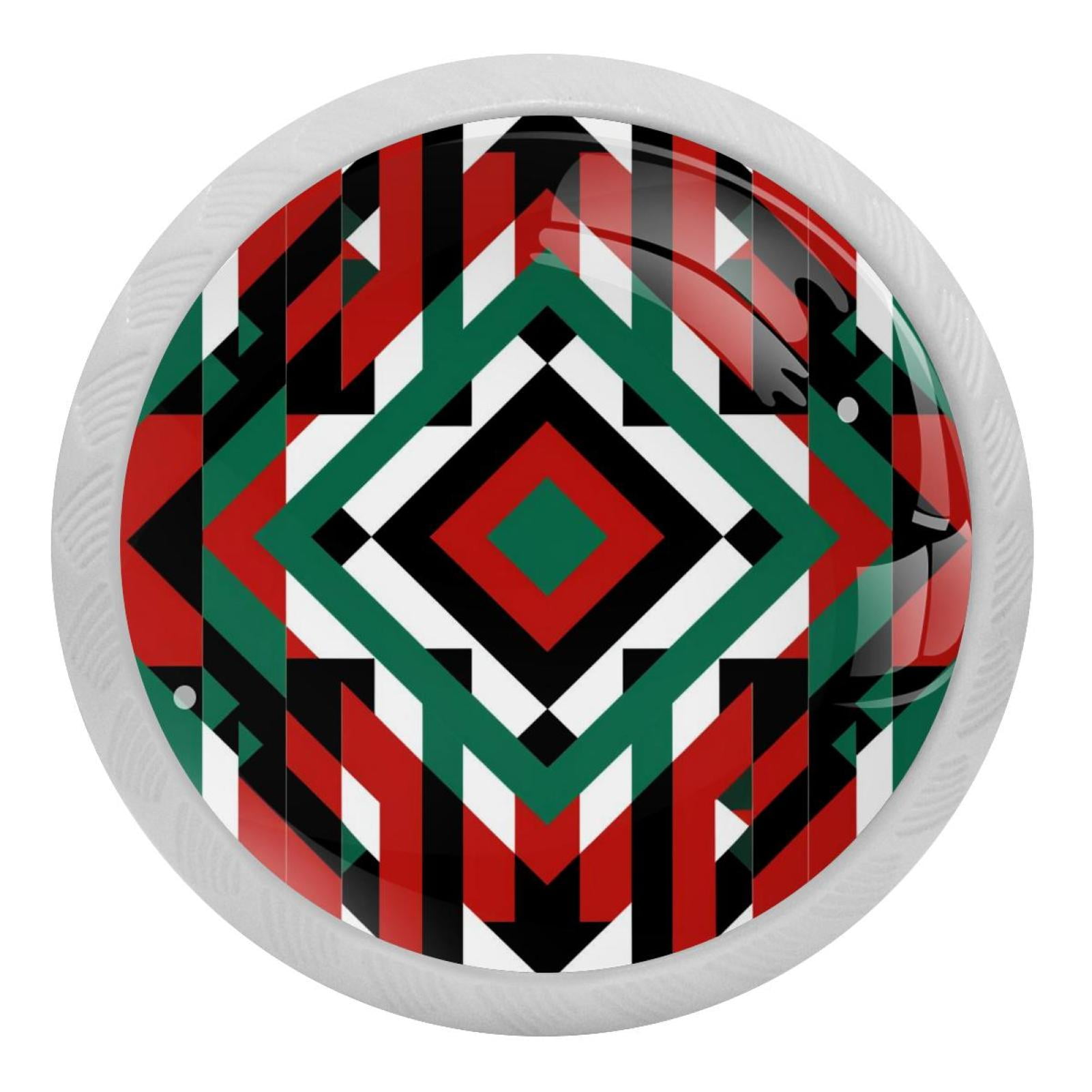 Pakistan Fluorescent Drawer Pulls with Screws Round 4Pack Glowinthe