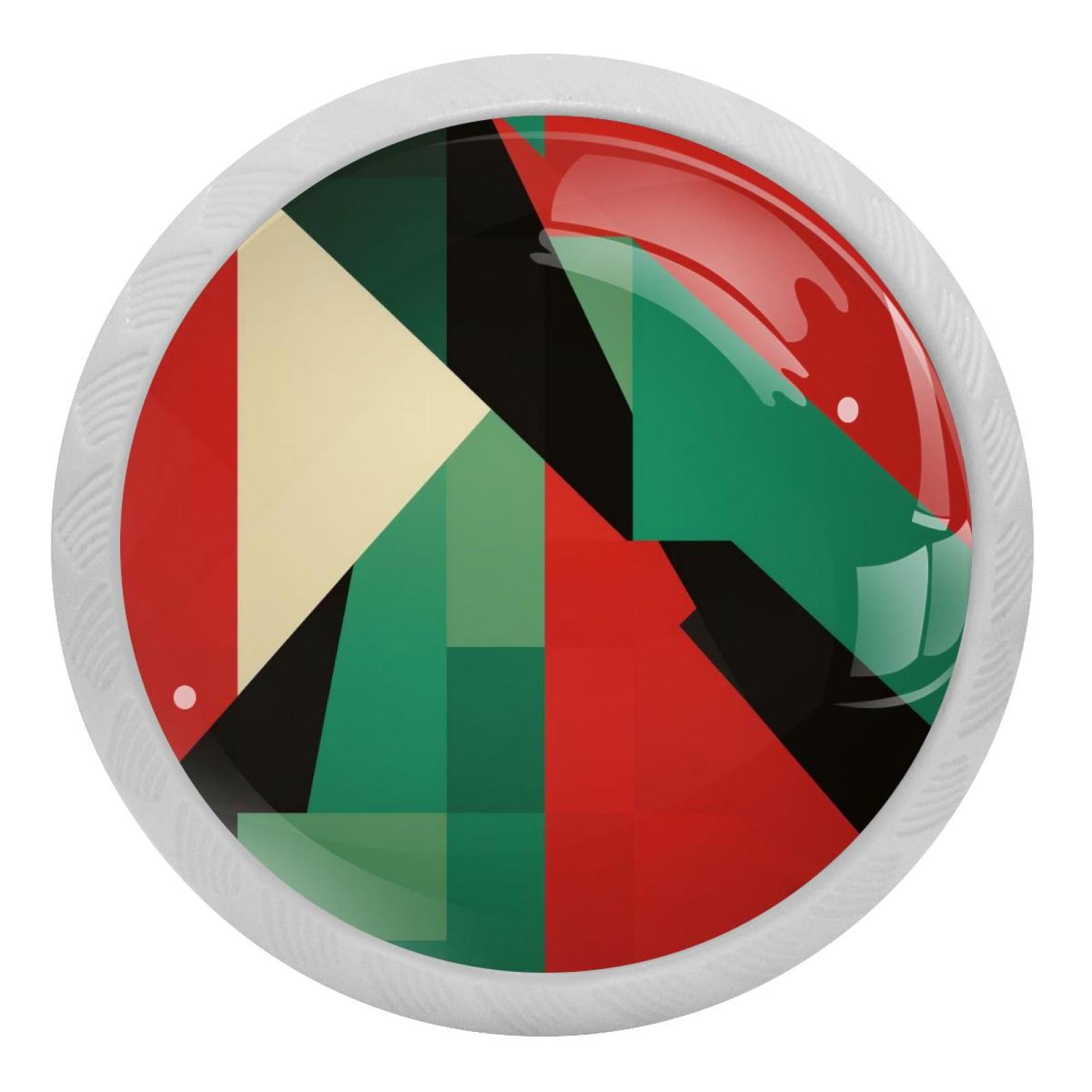 Pakistan Fluorescent Drawer Pulls with Screws Round 4Pack, Glowin