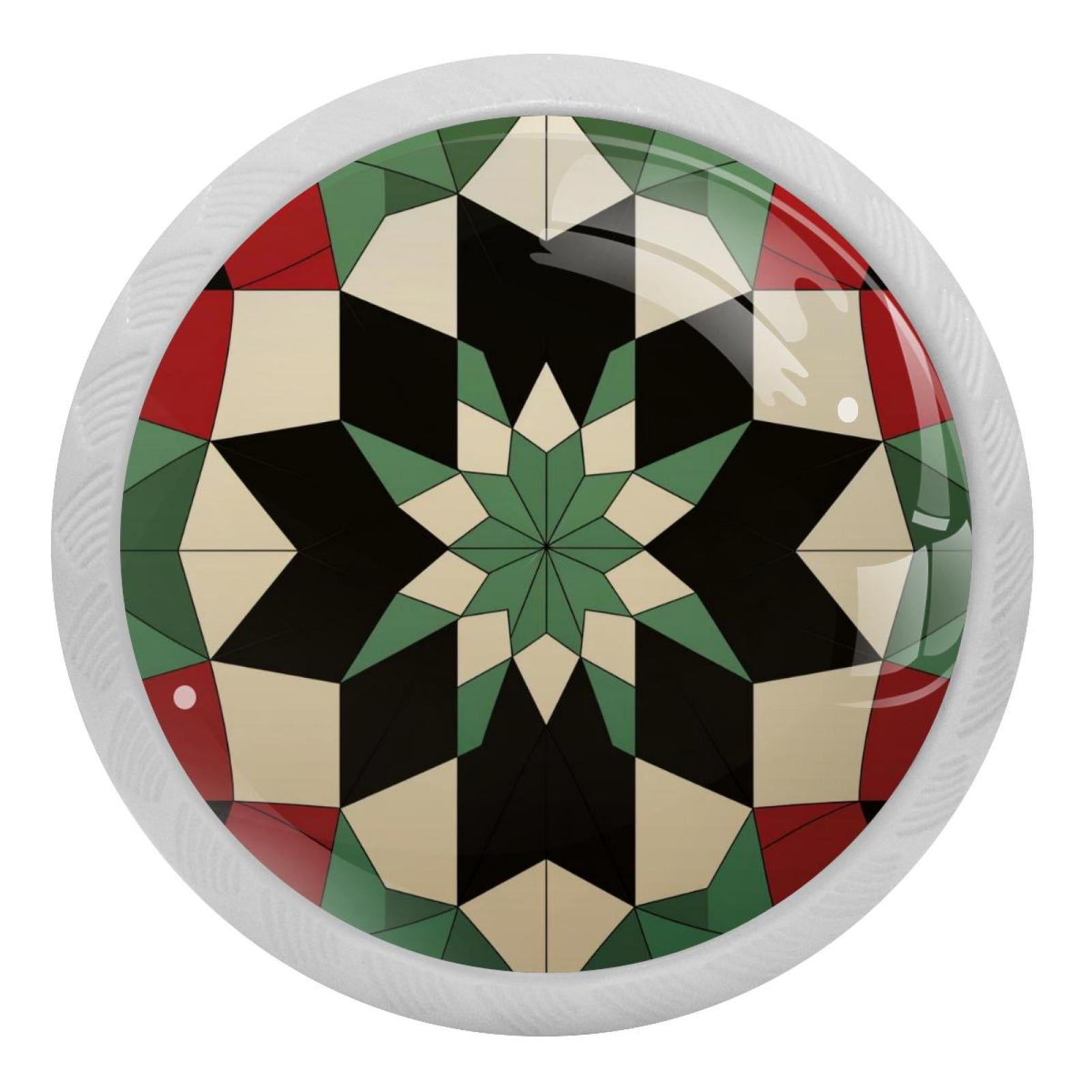 Pakistan Fluorescent Drawer Pulls with Screws Round 4Pack Glowin